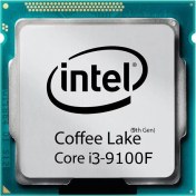 تصویر پردازنده کامپیوتر اینتل مدل Core i3-9100F Coffee Lake استوک Intel Core i3-9100F Coffee Lake Computer Processor Used