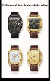 تصویر ساعت مچی مردانه لوکس اولوز مدل ۹۹۲۵ - طلایی ا Men's luxury wrist watch Olves model 9925 Men's luxury wrist watch Olves model 9925
