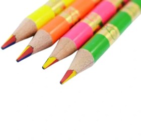 تصویر مداد چهارمغز رنگی 