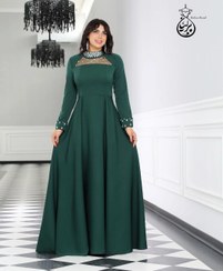 تصویر پیراهن مجلسی سروین سایز ۴۰ تا ۵۰ رنگ قرمز و آجری 