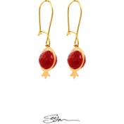 تصویر گوشواره طلا انار 