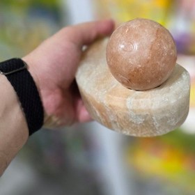 تصویر سنگ نمک گوی و ترمه 