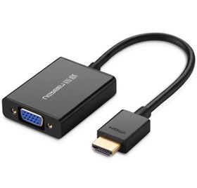 تصویر تبدیل HDMI به VGA یوگرین UGREEN CM157 50288 HDMI to VGA Converter with Audio UGREEN CM157 50288 HDMI to VGA Converter with Audio