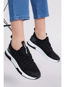 تصویر کفش اسپرت TONNY BLACK Black Unisex Black Sports Shoes Tbqnt 