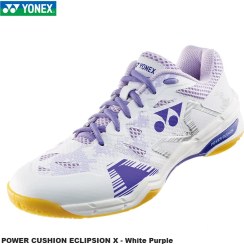 تصویر کفش بدمینتون یونکس YONEX POWER CUSHION ECLIPSION X - White Purple 