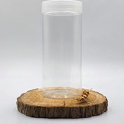 تصویر ظرف جار پت ۱۰۰۰ سی سی استوانه با درب (بسته ۹۰ تایی) پت حبوبات،پت تنقلات،جار مربا،جار ترشی،بانکه،قوطی پلاستیکی