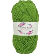 تصویر نخ کاموا اکریل تاب سبز 100گرم همه رنگها موجود کلی و جزعی 