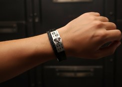 تصویر دستبند چرمی طرح مدوسا 