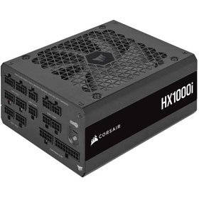 تصویر پاور کامپیوتر 1000 وات تمام ماژولار کورسیر مدل HX1000i Platinum Corsair HX1000i Platinum 1000W Full Modular PSU