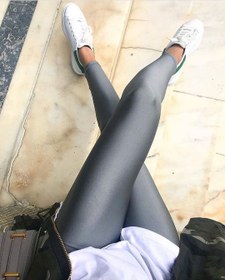 تصویر لگ شاین طوسی تیره - لارج Alkim Chic Leg