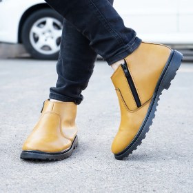 تصویر نیم بوت مردانه گوچی کرم مدل SAMI 