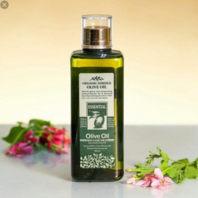 تصویر روغن ارگانیک عصاره زیتون طبیعی ESSENTAIL معطر پوست و مو حجم 200 میل ESSENTIAL natural olive extract organic oil for skin and hair, volume 200 ml