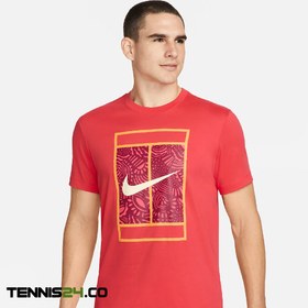 تصویر تیشرت تنیس مردانه نایک NikeCourt Dri-FIT- قرمز 