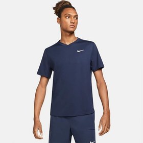 تصویر تی شرت تنیس مردانه نایک NikeCourt Dri-FIT Victory- سرمه ای 