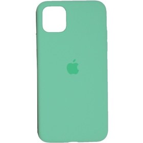 تصویر کاور سیلیکونی سبز تیره مناسب برای گوشی موبایل آیفون 11 پرو مکس Dark green Silicone Cover For iPhone 11 Pro Max