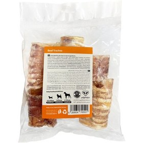 تصویر تشویقی سگ فاکس مدل Fox Cow Trachea نای گاو وزن 100 گرم تشویقی سگ فاکس مدل Fox Cow Trachea نای گاو وزن 100 گرم