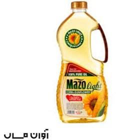 تصویر روغن آفتابگردان و ذرت 1/8 شفاف مازو لایت در بسته بندی 6 عددی 