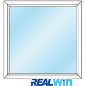 تصویر پنجره دو جداره یو پی وی سی رئال وین Real Win ابعاد 100x100 سانتیمتر 