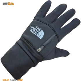 تصویر دستکش زمستانی موتور سواری رنگ مشکی NOTH FACE NOTH FACE black color motorcycle winter gloves