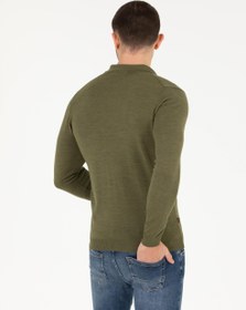 تصویر پلیور مردانه سبز روشن پیرکاردین 