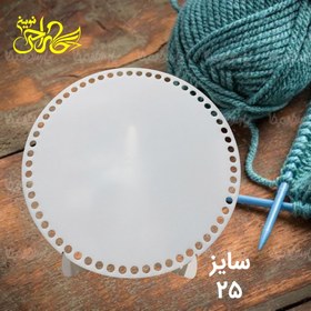 تصویر کفی تریکو قابل شست و شو دایره سایز ۲۵ 