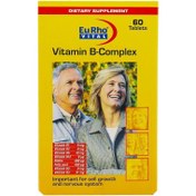تصویر قرص ویتامین ب کمپلکس یوروویتال ۶۰ عدد EuRho Vital Vitamin B-Complex 60 Tabs