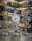 تصویر ست ساعت و شمعدان سیلور 9012 