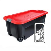 تصویر باکس پلاستیکی درب دار 200 لیتری چرخ دار جعبه پلاستیکی درب دار 200 لیتری چرخ دار