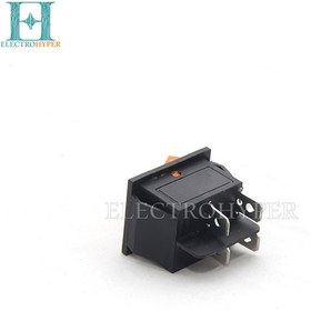 تصویر کلید راکر بزرگ 2 حالته چراغ دار 