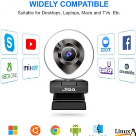 تصویر وب کم جیگا مدل JIGA Streaming Webcam right light pro 