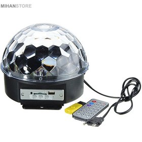 تصویر دستگاه رقص نور اسپیکردار ا Digital RGB LED Crystal Magic Ball Digital RGB LED Crystal Magic Ball