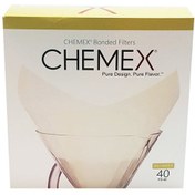 تصویر فیلتر قهوه کد C6 بسته ۴۰ عددی Square Coffee Filter for Chemex Coffee Maker 40 Pieces