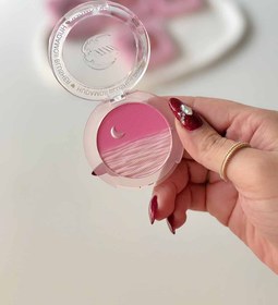 تصویر رژگونه هدی موجی طرح ماه - 04 HUDAMOJI BLUSHER POWDER