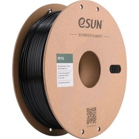 تصویر فیلامنت PETG مشکی 1.75 میلیمتر یک کیلوگرمی ایسان (eSUN) ESUN black PETG 3D printer filament