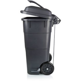 تصویر مخزن زباله ۱۲۰ لیتری دو درب گودبین 