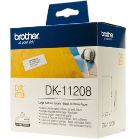 تصویر برچسب پرینتر لیبل زن DK-11208 برادر ا Brother DK-11208 Label Printer Label Brother DK-11208 Label Printer Label