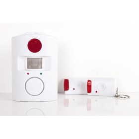 تصویر دزدگیر هوشمند دو ریموت با آژیر 105 دسیبل آمازون کالا Wireless Remote Controlled Alarm System/ Motion Detector Alarm/ PIR Alarm Model:Ba 105 A1