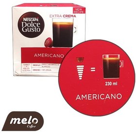 تصویر کپسول قهوه دولچه گوستو 16عددی مدل Americano Dolce Gusto NESCAFÉ Americano