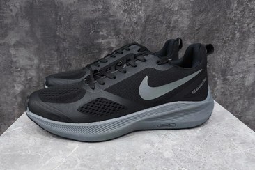 تصویر کفش سایز بزرگ مردانه مشکی نایک کفی طوسی - ۴ nike big shoes black