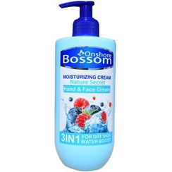 تصویر کرم دست، صورت و بدن آبرسان بلوبری 250میل بوسوم Bossom Blueberry Extract Moisturizing Cream 250ml