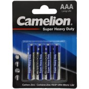 تصویر باتری نیم قلمی کملیون مدل Super Heavy Duty بسته 4 عددی ا Camelion Super Heavy Duty AAA Battery Pack of 4 Camelion Super Heavy Duty AAA Battery Pack of 4