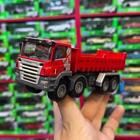 تصویر ماکت فلزی کامیون معدن برند HY-TRUCK 