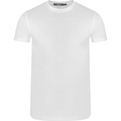 تصویر تی شرت سابلیمیشن سفید آستین کوتاه Sublimation white short-sleeved T-shirt