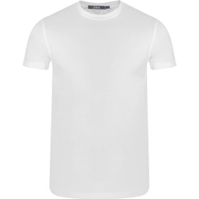 تصویر تی شرت سابلیمیشن سفید آستین کوتاه Sublimation white short-sleeved T-shirt