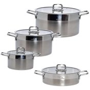 تصویر سرویس 8 پارچه قابلمه استیل برند یونیک کد 9990 