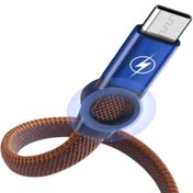 تصویر کابل شارژ تایپ سی باسئوس مدل TB002 سایز ۳۰ سانتی‌متر 