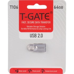 تصویر فلش مموری تی گیت مدل T106 ظرفیت ۶۴ گیگابایت USB 2.0 