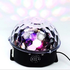 تصویر اسپیکر بلوتوث‌دار هوشمند نیم‌کره موزیکال بهمراه ریموت کنترل Bulb Bluetooth musicall smart disco light