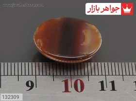 تصویر نگین عقیق باباقوری کد 132309 