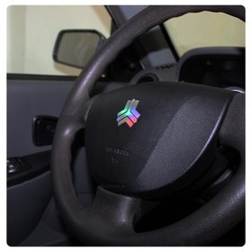 تصویر آرم لوگو سایپا هفت رنگ کروم 